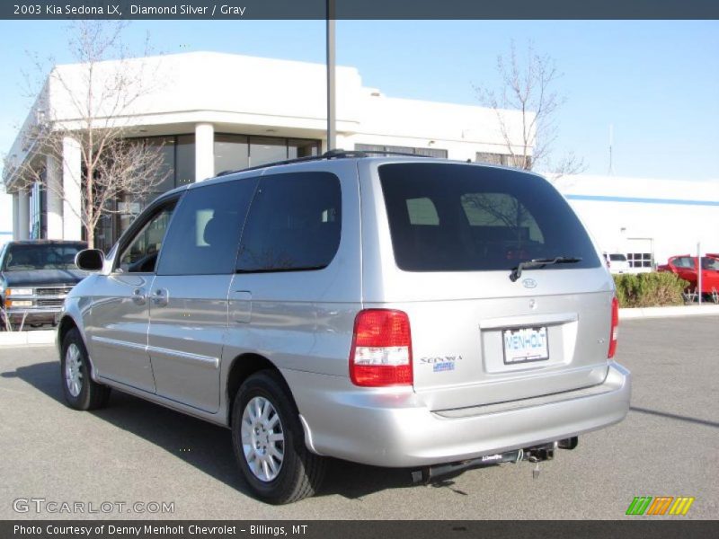 Diamond Silver / Gray 2003 Kia Sedona LX