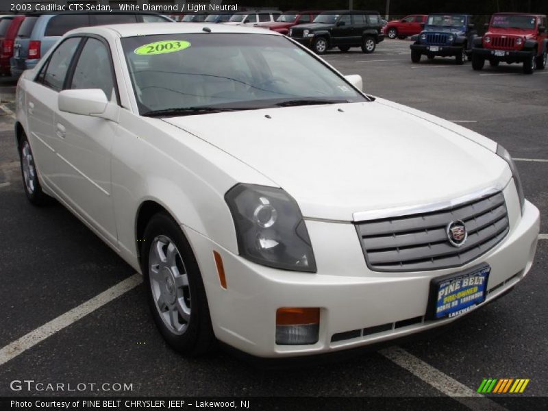 White Diamond / Light Neutral 2003 Cadillac CTS Sedan