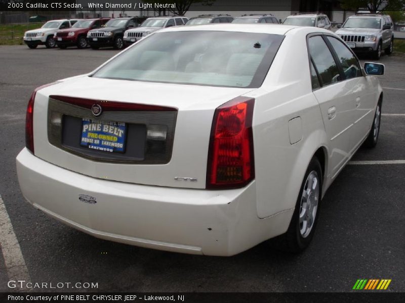 White Diamond / Light Neutral 2003 Cadillac CTS Sedan