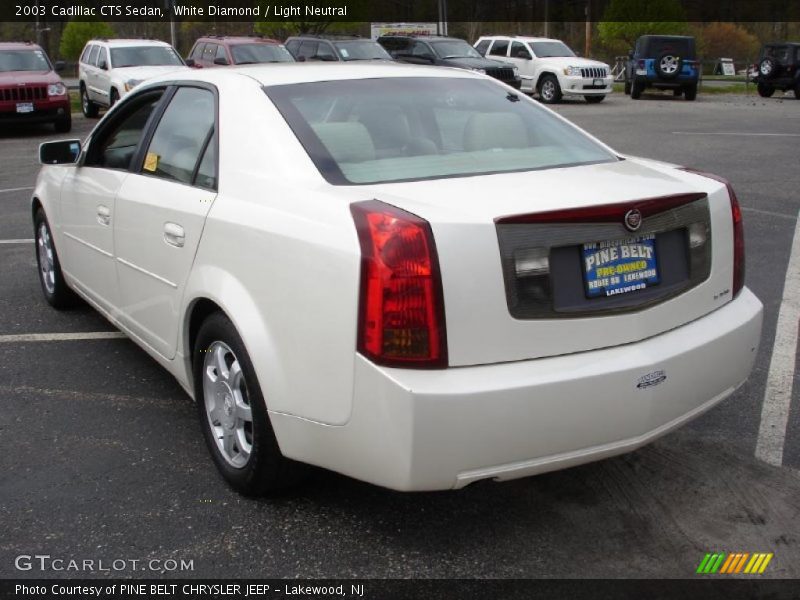 White Diamond / Light Neutral 2003 Cadillac CTS Sedan