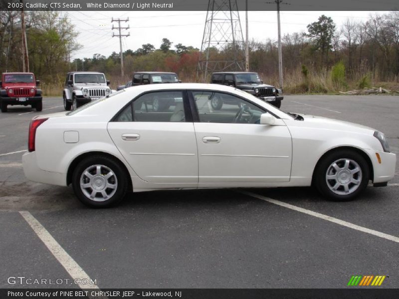 White Diamond / Light Neutral 2003 Cadillac CTS Sedan