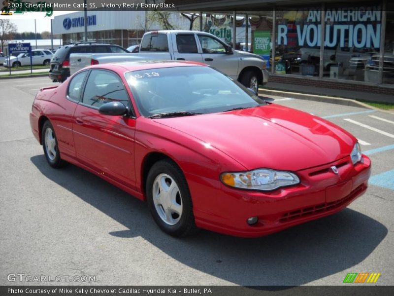 Victory Red / Ebony Black 2003 Chevrolet Monte Carlo SS