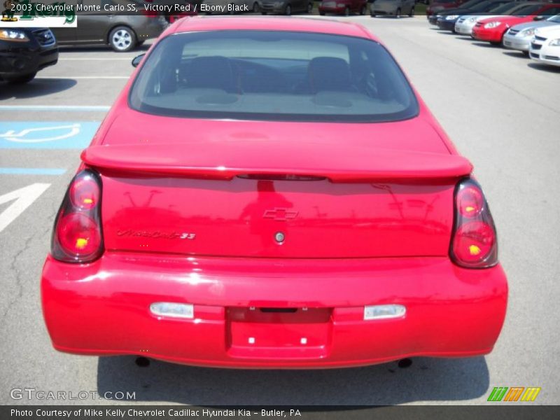 Victory Red / Ebony Black 2003 Chevrolet Monte Carlo SS