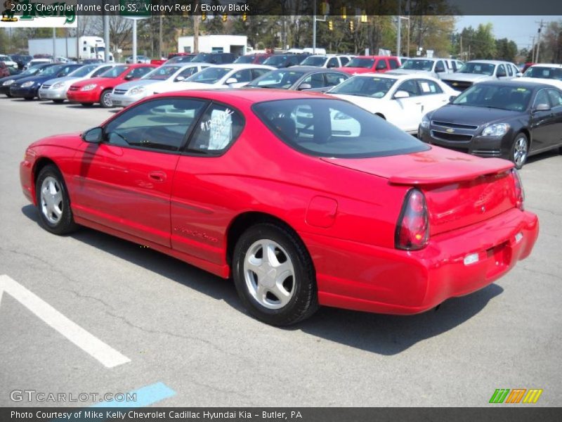 Victory Red / Ebony Black 2003 Chevrolet Monte Carlo SS