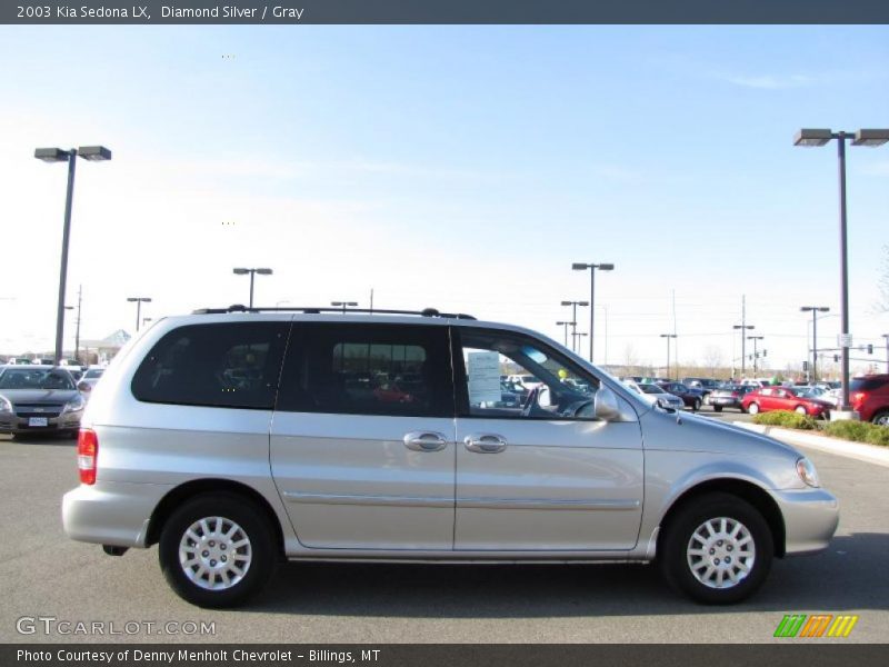 Diamond Silver / Gray 2003 Kia Sedona LX