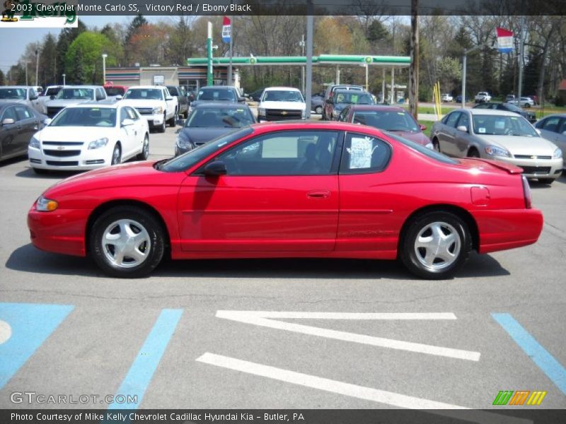 Victory Red / Ebony Black 2003 Chevrolet Monte Carlo SS