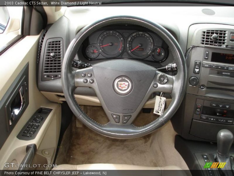 White Diamond / Light Neutral 2003 Cadillac CTS Sedan