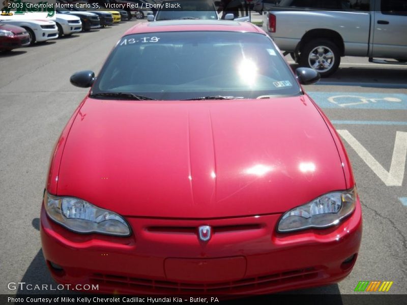 Victory Red / Ebony Black 2003 Chevrolet Monte Carlo SS