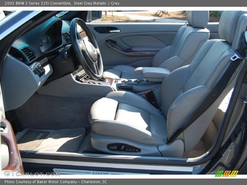 Steel Grey Metallic / Grey 2003 BMW 3 Series 325i Convertible