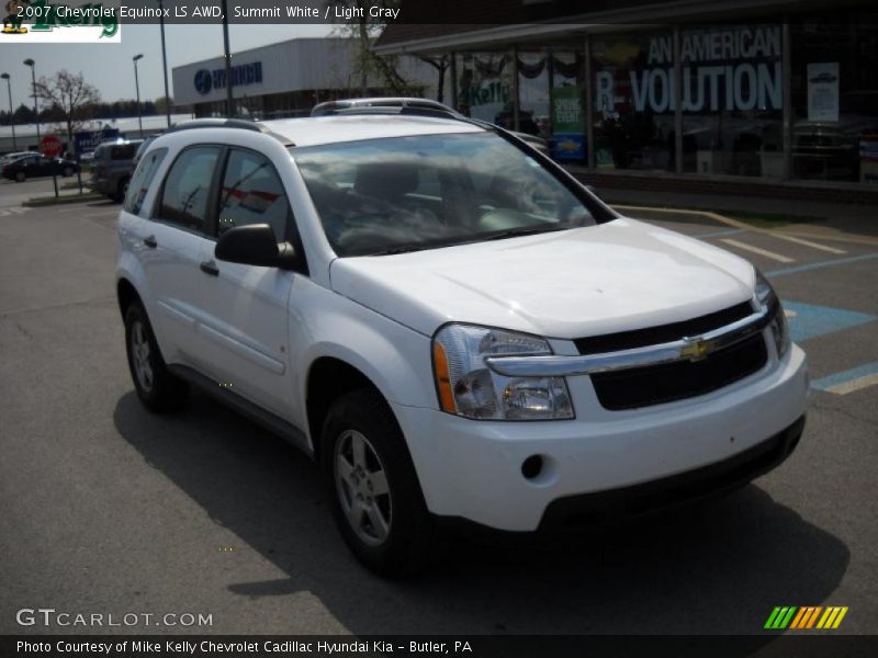 Summit White / Light Gray 2007 Chevrolet Equinox LS AWD