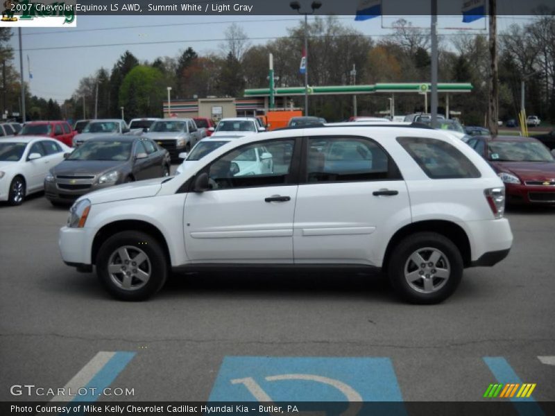 Summit White / Light Gray 2007 Chevrolet Equinox LS AWD