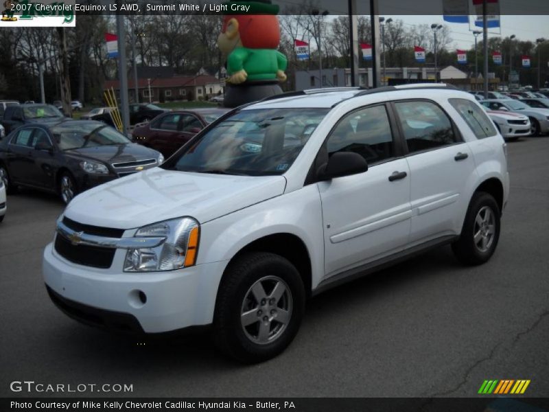 Summit White / Light Gray 2007 Chevrolet Equinox LS AWD