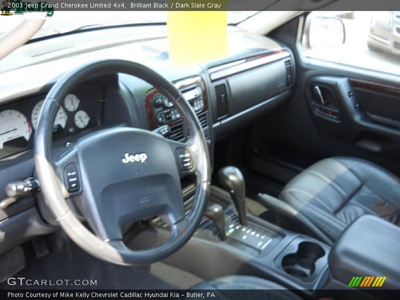 Brilliant Black / Dark Slate Gray 2003 Jeep Grand Cherokee Limited 4x4