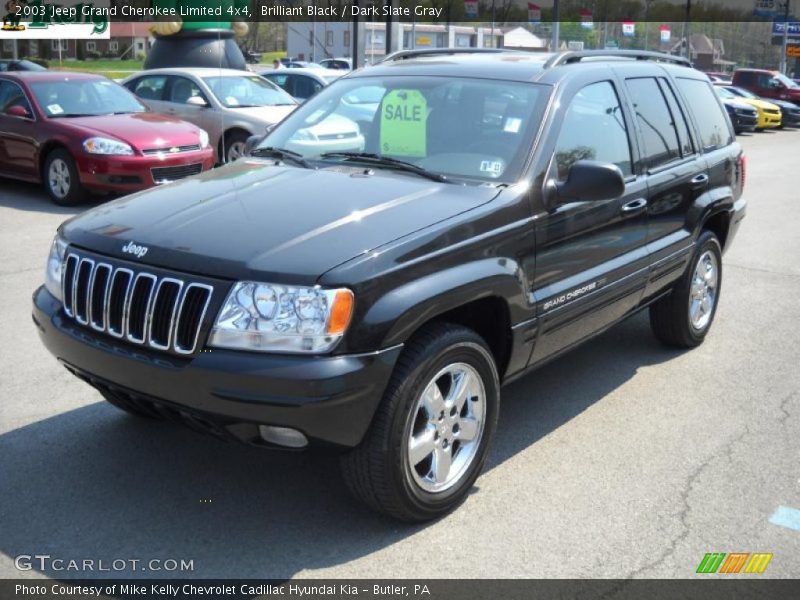 Brilliant Black / Dark Slate Gray 2003 Jeep Grand Cherokee Limited 4x4