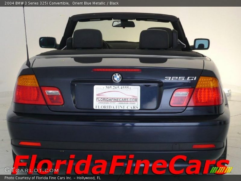 Orient Blue Metallic / Black 2004 BMW 3 Series 325i Convertible