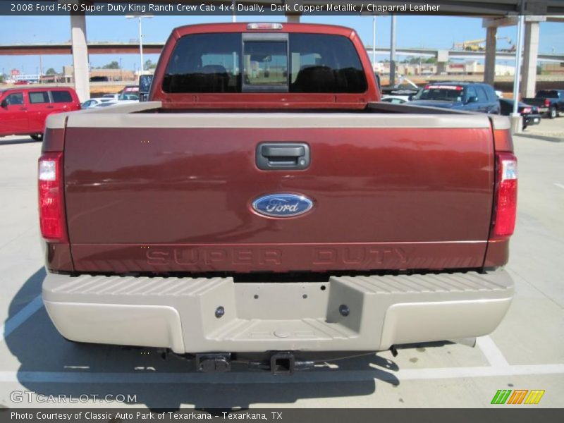 Dark Copper Metallic / Chaparral Leather 2008 Ford F450 Super Duty King Ranch Crew Cab 4x4 Dually