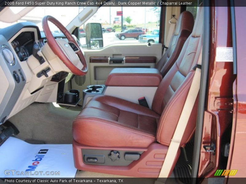 Dark Copper Metallic / Chaparral Leather 2008 Ford F450 Super Duty King Ranch Crew Cab 4x4 Dually