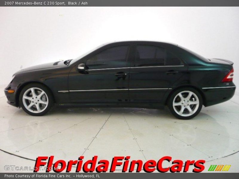 Black / Ash 2007 Mercedes-Benz C 230 Sport