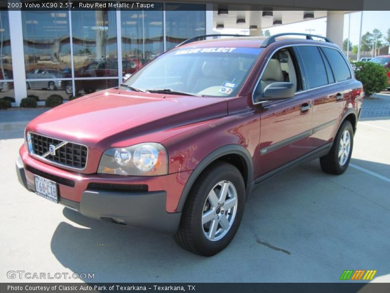 Ruby Red Metallic / Taupe 2003 Volvo XC90 2.5T