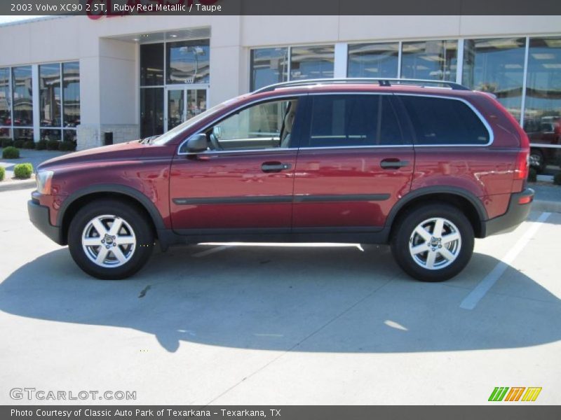 Ruby Red Metallic / Taupe 2003 Volvo XC90 2.5T