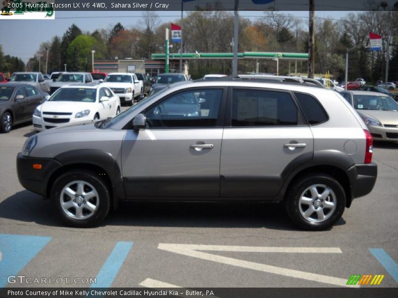 Sahara Silver / Gray 2005 Hyundai Tucson LX V6 4WD