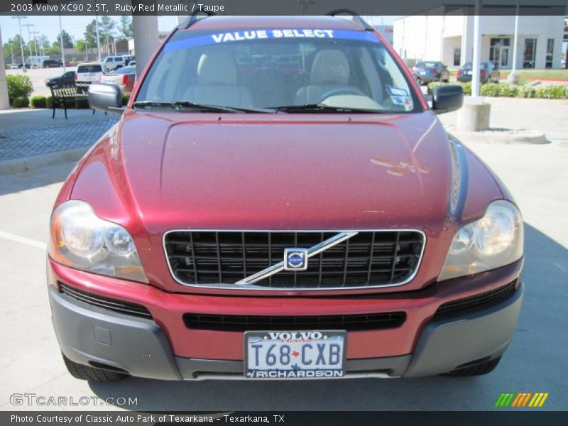 Ruby Red Metallic / Taupe 2003 Volvo XC90 2.5T