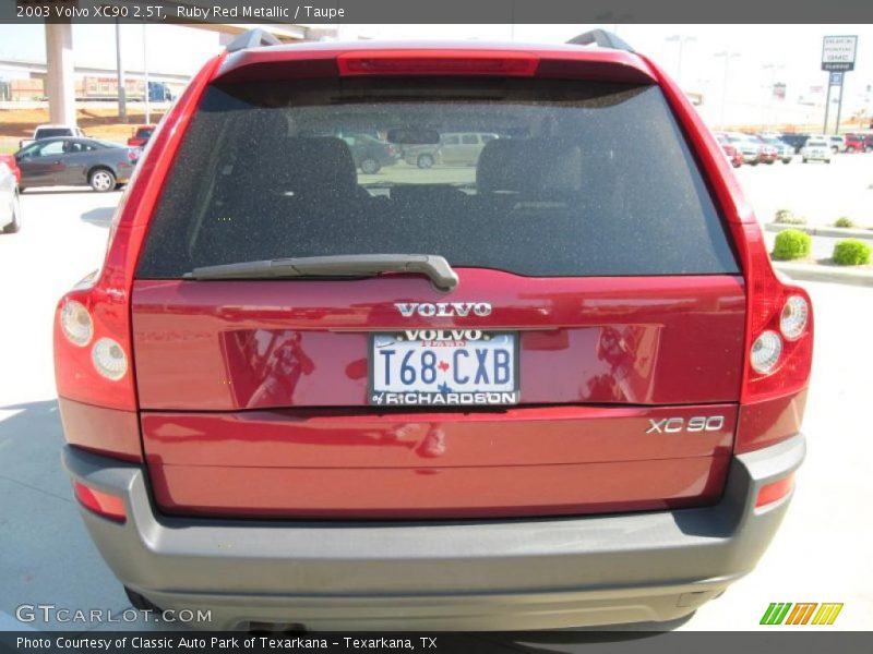 Ruby Red Metallic / Taupe 2003 Volvo XC90 2.5T