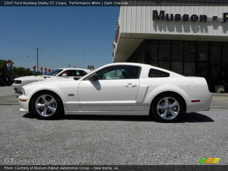 Performance White / Dark Charcoal 2007 Ford Mustang Shelby GT Coupe