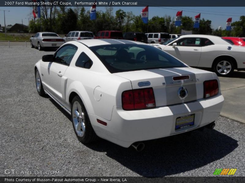 Performance White / Dark Charcoal 2007 Ford Mustang Shelby GT Coupe