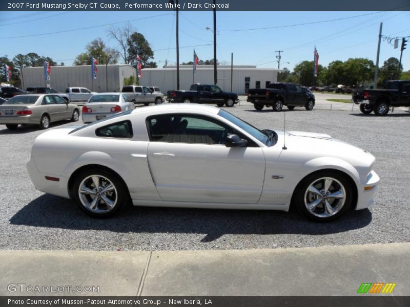 Performance White / Dark Charcoal 2007 Ford Mustang Shelby GT Coupe