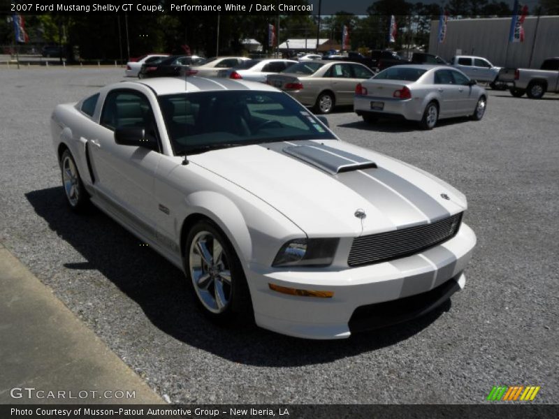 Performance White / Dark Charcoal 2007 Ford Mustang Shelby GT Coupe