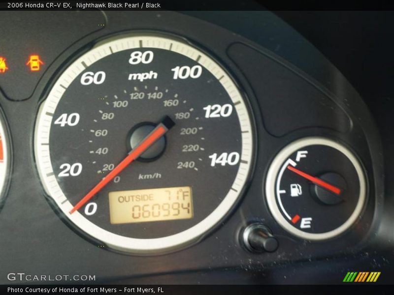 Nighthawk Black Pearl / Black 2006 Honda CR-V EX