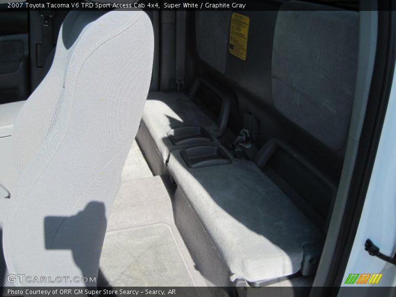 Super White / Graphite Gray 2007 Toyota Tacoma V6 TRD Sport Access Cab 4x4