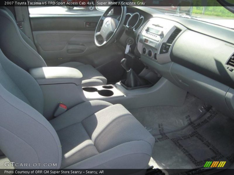 Super White / Graphite Gray 2007 Toyota Tacoma V6 TRD Sport Access Cab 4x4