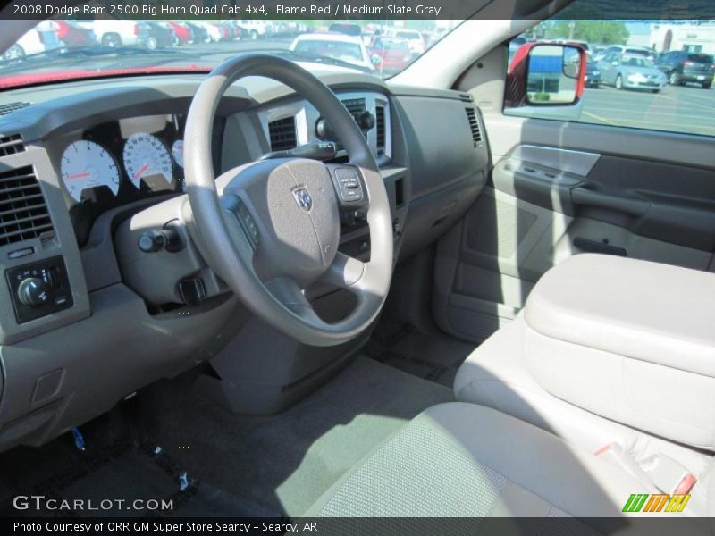 Flame Red / Medium Slate Gray 2008 Dodge Ram 2500 Big Horn Quad Cab 4x4