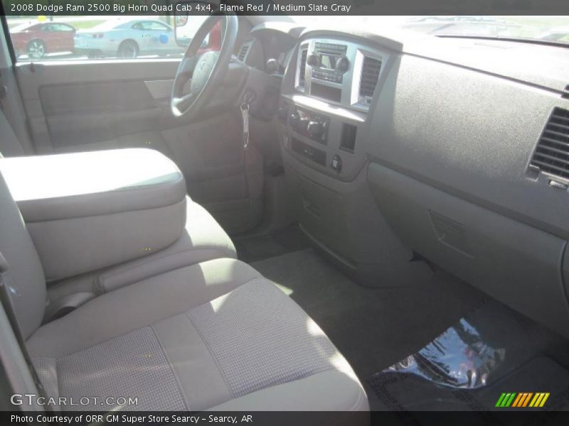 Flame Red / Medium Slate Gray 2008 Dodge Ram 2500 Big Horn Quad Cab 4x4