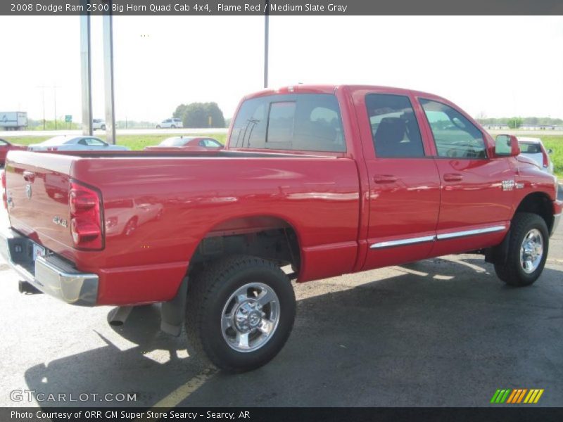 Flame Red / Medium Slate Gray 2008 Dodge Ram 2500 Big Horn Quad Cab 4x4