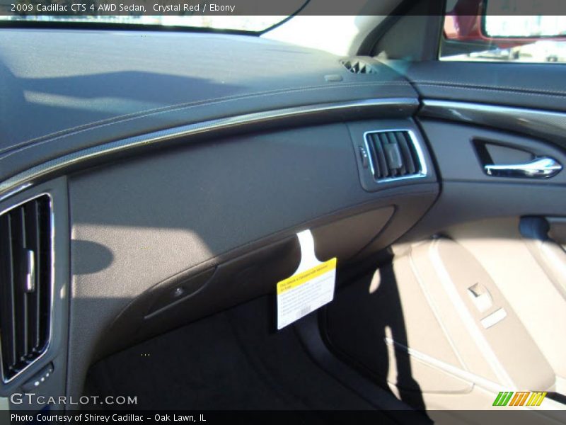 Crystal Red / Ebony 2009 Cadillac CTS 4 AWD Sedan