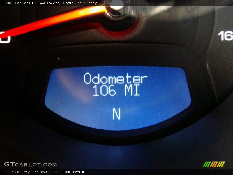 Crystal Red / Ebony 2009 Cadillac CTS 4 AWD Sedan