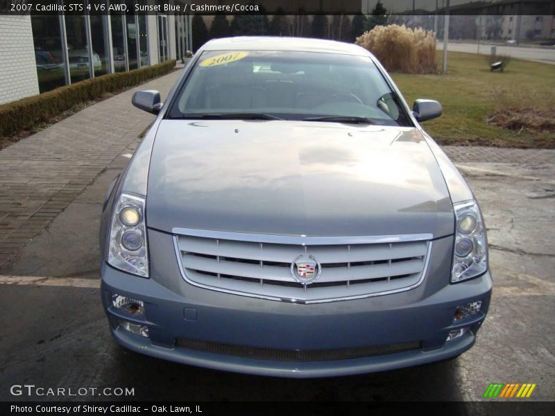 Sunset Blue / Cashmere/Cocoa 2007 Cadillac STS 4 V6 AWD