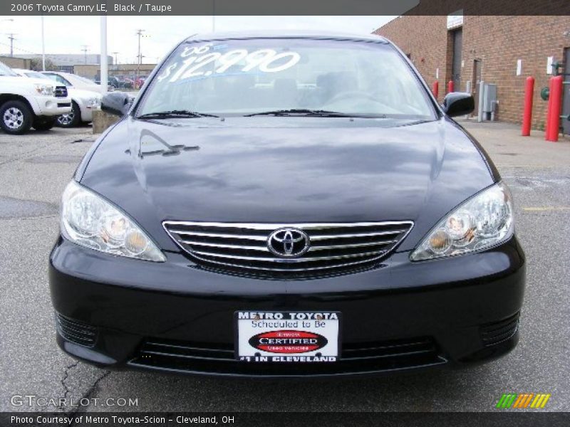 Black / Taupe 2006 Toyota Camry LE