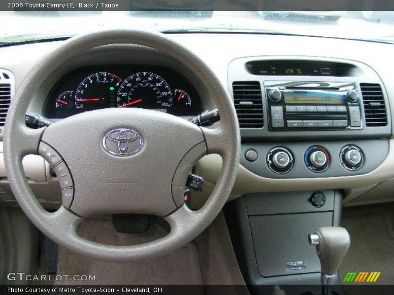 Black / Taupe 2006 Toyota Camry LE