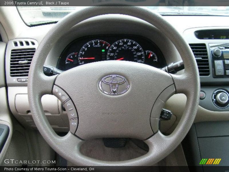 Black / Taupe 2006 Toyota Camry LE