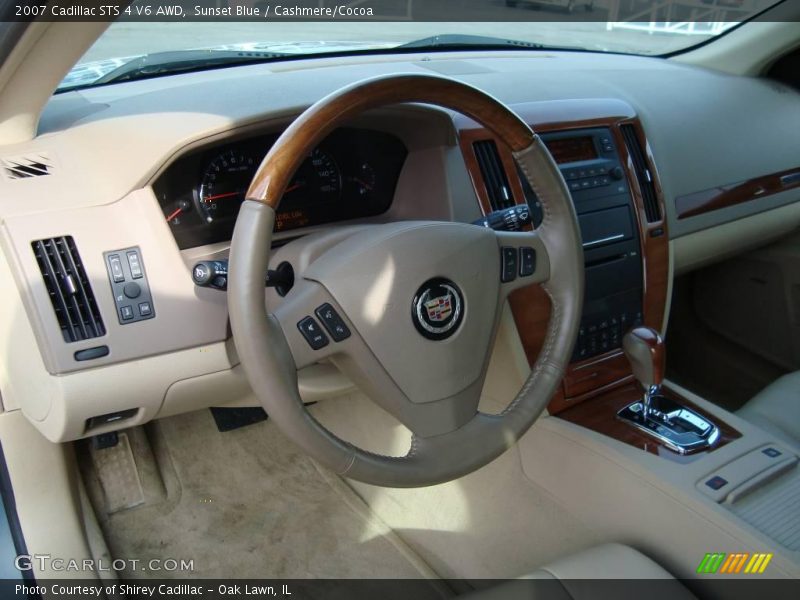 Sunset Blue / Cashmere/Cocoa 2007 Cadillac STS 4 V6 AWD