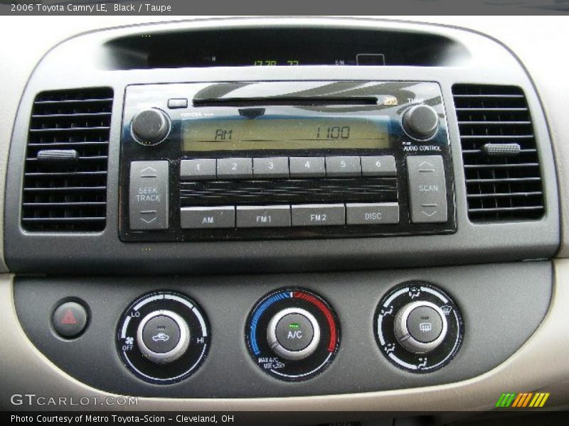 Black / Taupe 2006 Toyota Camry LE