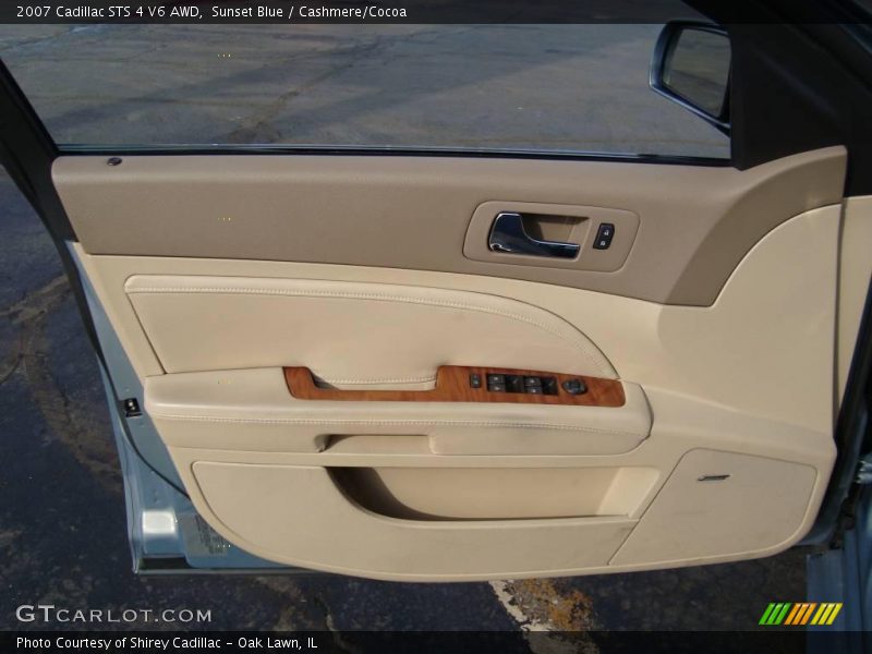 Sunset Blue / Cashmere/Cocoa 2007 Cadillac STS 4 V6 AWD