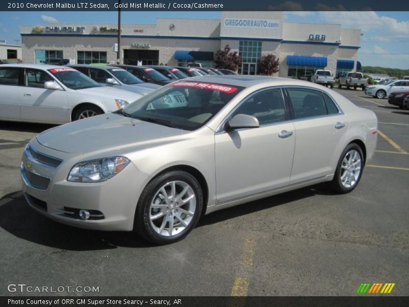 Gold Mist Metallic / Cocoa/Cashmere 2010 Chevrolet Malibu LTZ Sedan
