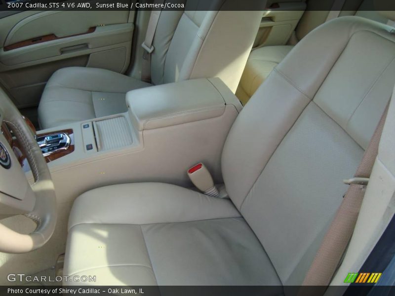 Sunset Blue / Cashmere/Cocoa 2007 Cadillac STS 4 V6 AWD