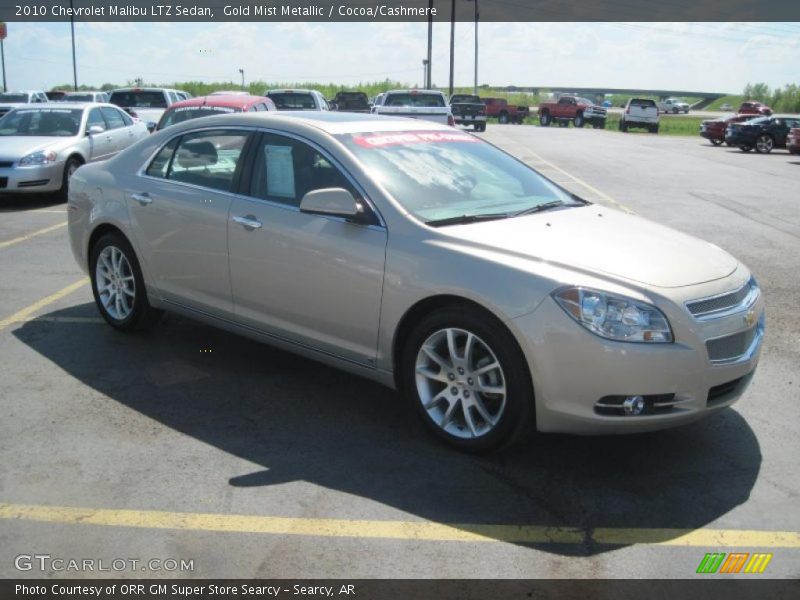 Gold Mist Metallic / Cocoa/Cashmere 2010 Chevrolet Malibu LTZ Sedan