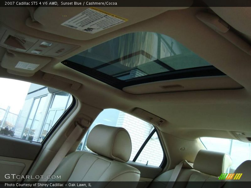 Sunset Blue / Cashmere/Cocoa 2007 Cadillac STS 4 V6 AWD